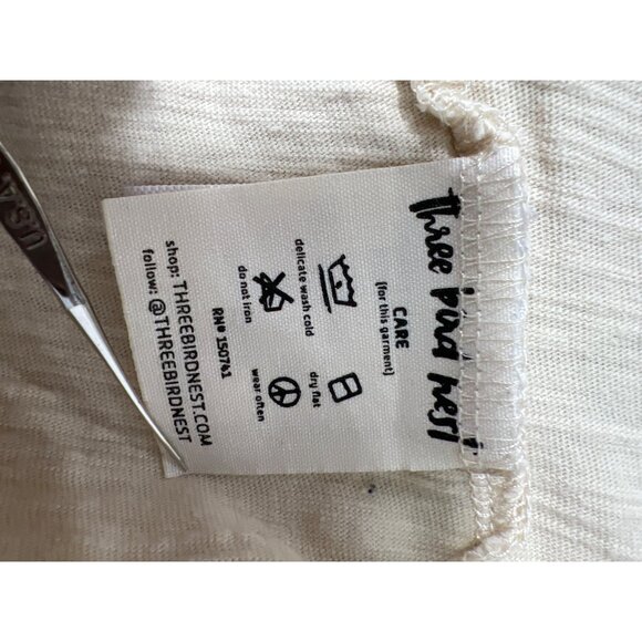 Three Bird Nest Duster Cardigan Size XL Open Front Long Sleeve Beige Tan Neutral - Picture 4 of 8